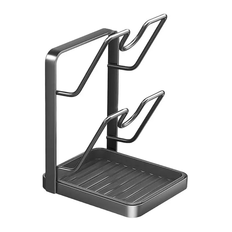 Pot Lid Storage Rack U-Shaped Slots Countertop Rack