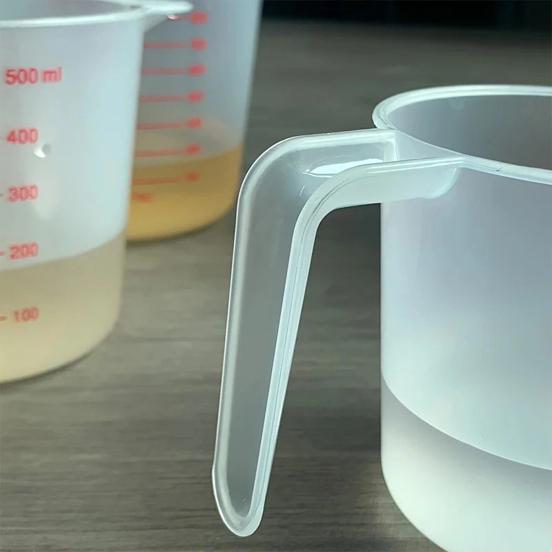 250/500/1000ml Plastic Measuring Cups Highly Transparent