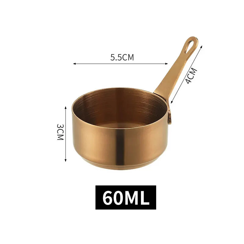 60/80/100ml Sauce Pan Pot Stainless Steel Nonstick Milk