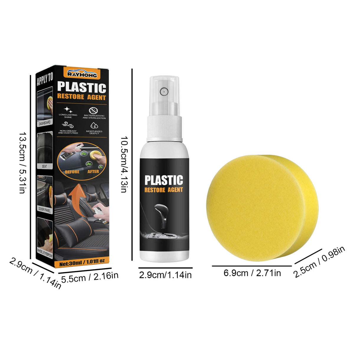 Car Plastic Restorer Back To Black Gloss Plastic