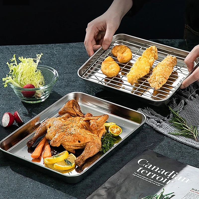 Removable Cooling Rack Oven Cooking Grilling Stainless Steel