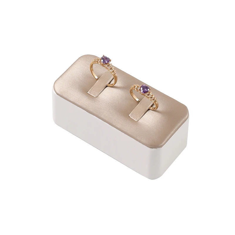 Pu Leather Hand Jewelry Ring Display Pedestal Stand