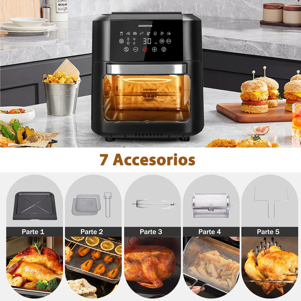 Aigostar Owen 12 Litre Air Fryer 1700w Led