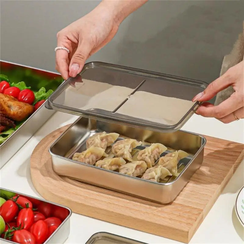 G6kf Stackable Meal Prep Boxes Stainless Steel Container