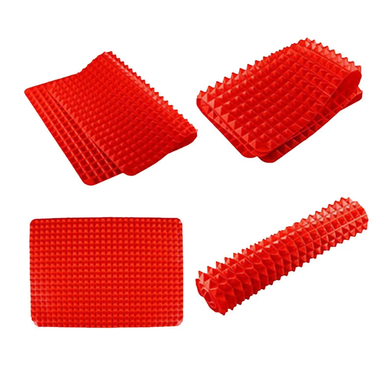 Silicone Bbq Pizza Mat Pyramid Microwave Oven Baking