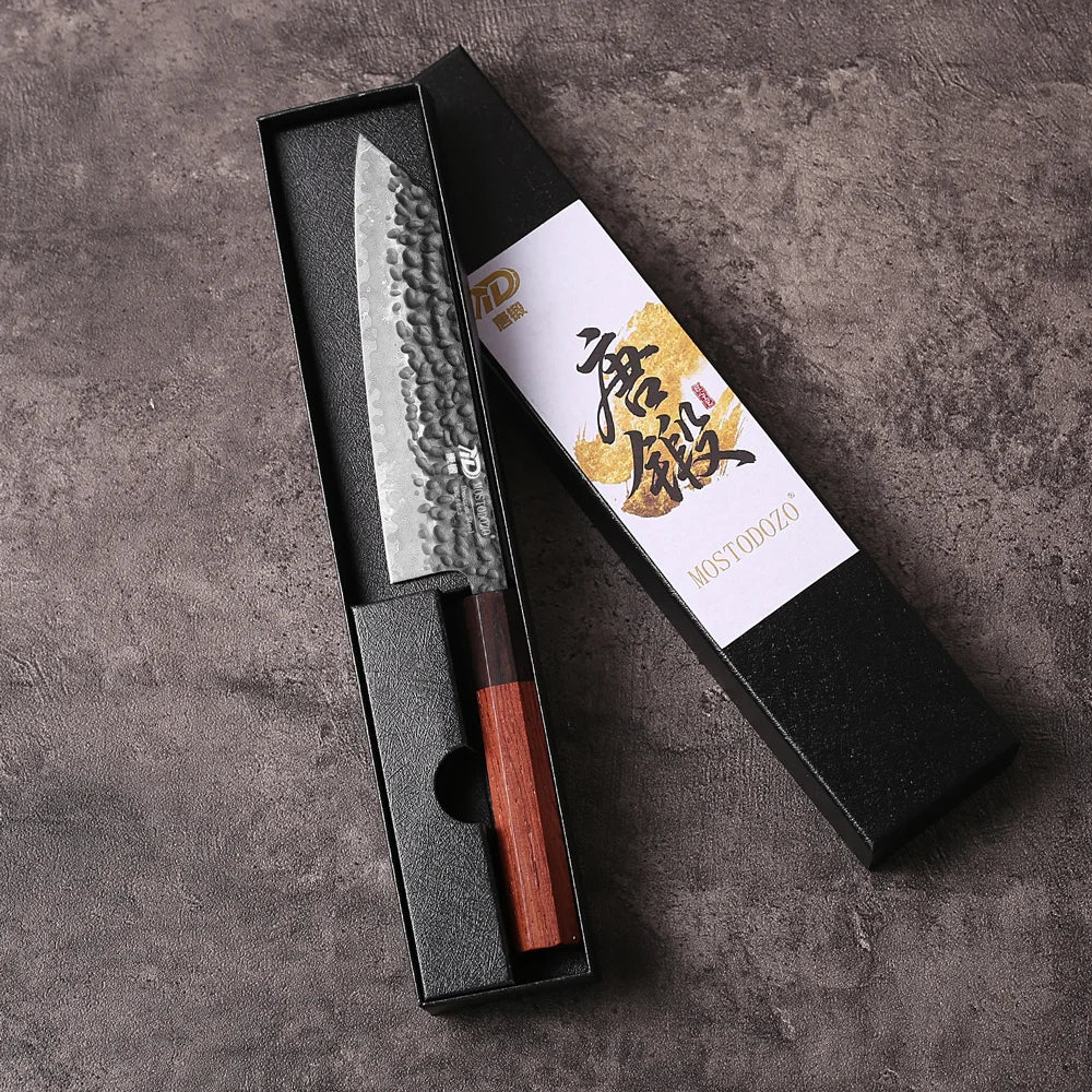 Mostodozo 6-Inch Japanese Hand Forged Bunka Chef Knife