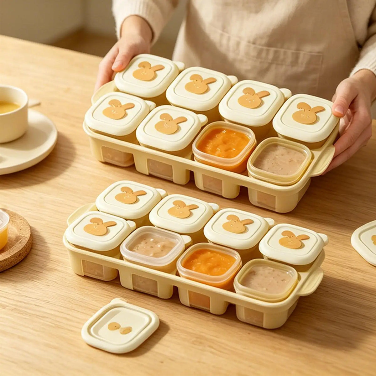Baby Food Storage Containers Freezer Trays Food Storage