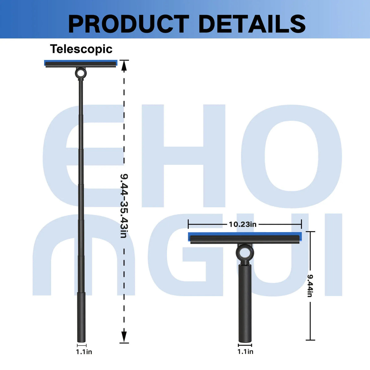 Ehomgui Shower Squeegee Glass Door Wiper Scraper Cleaner