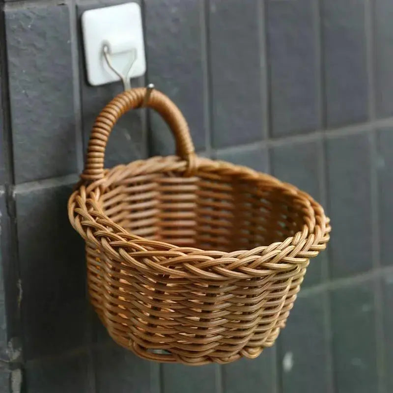 Organizer Wall Hanging Storage Basket Woven Basket Decorative