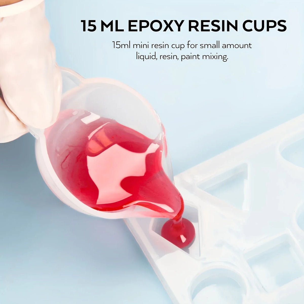 38pcs/Set Silicone Measuring Cup Resin Silicone Mold Non-Stick