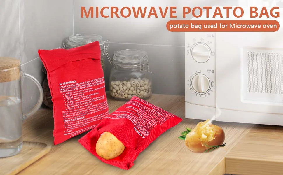 1/2pcs Microwave Oven Potato Cooker Bag Baked Potato
