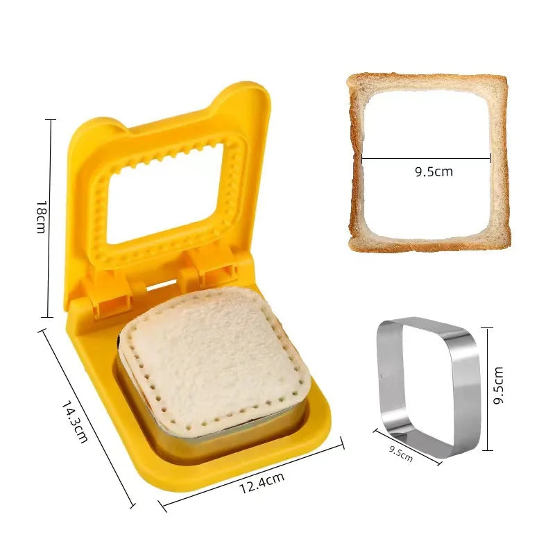 Sandwich Cookie Cutter Breakfast Sandwich Maker Bread Mold