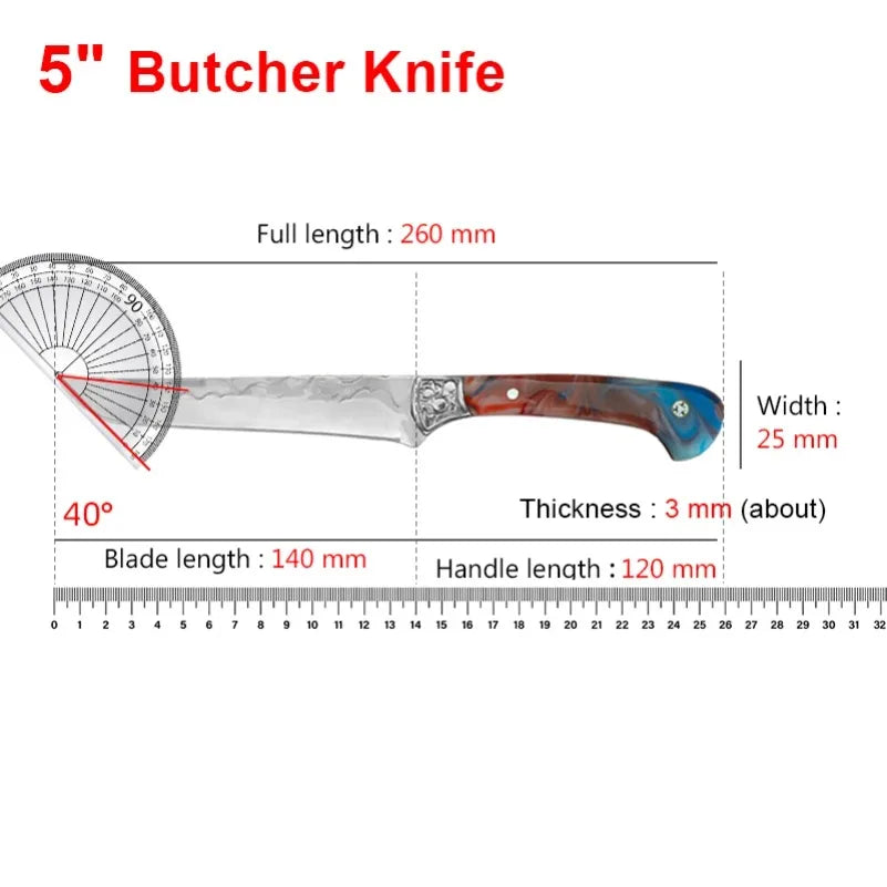 Boning Meat Cutting Fruit Vegetables Knives Stainless Steel