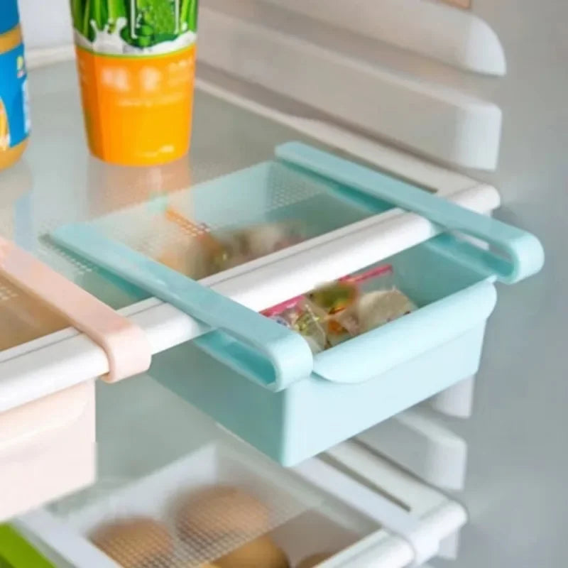 Slide Fridge Freezer Space Saver Organizer Storage Rack