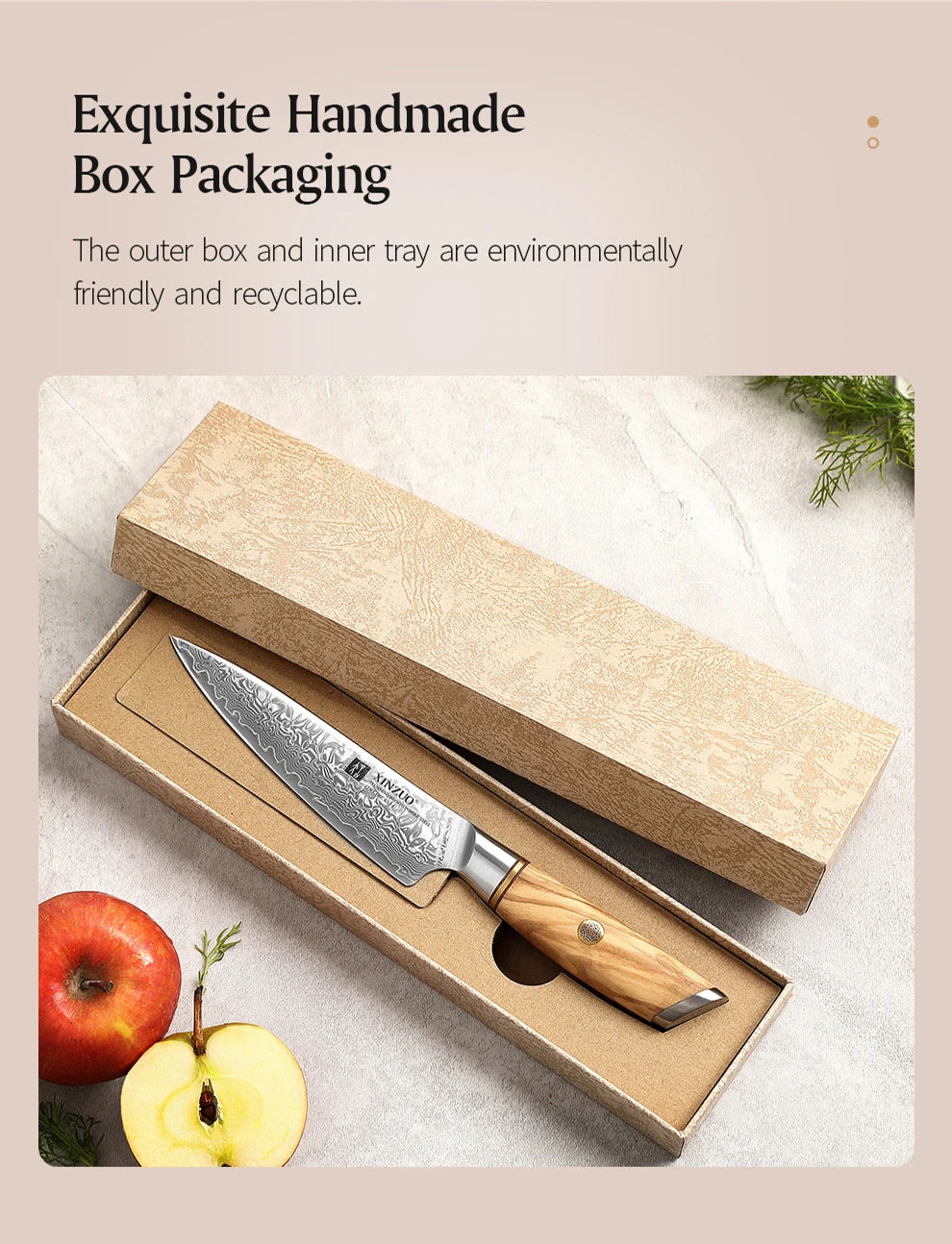 Xinzuo In Utility Knife Steel Japanese 14cr14movnb Powder