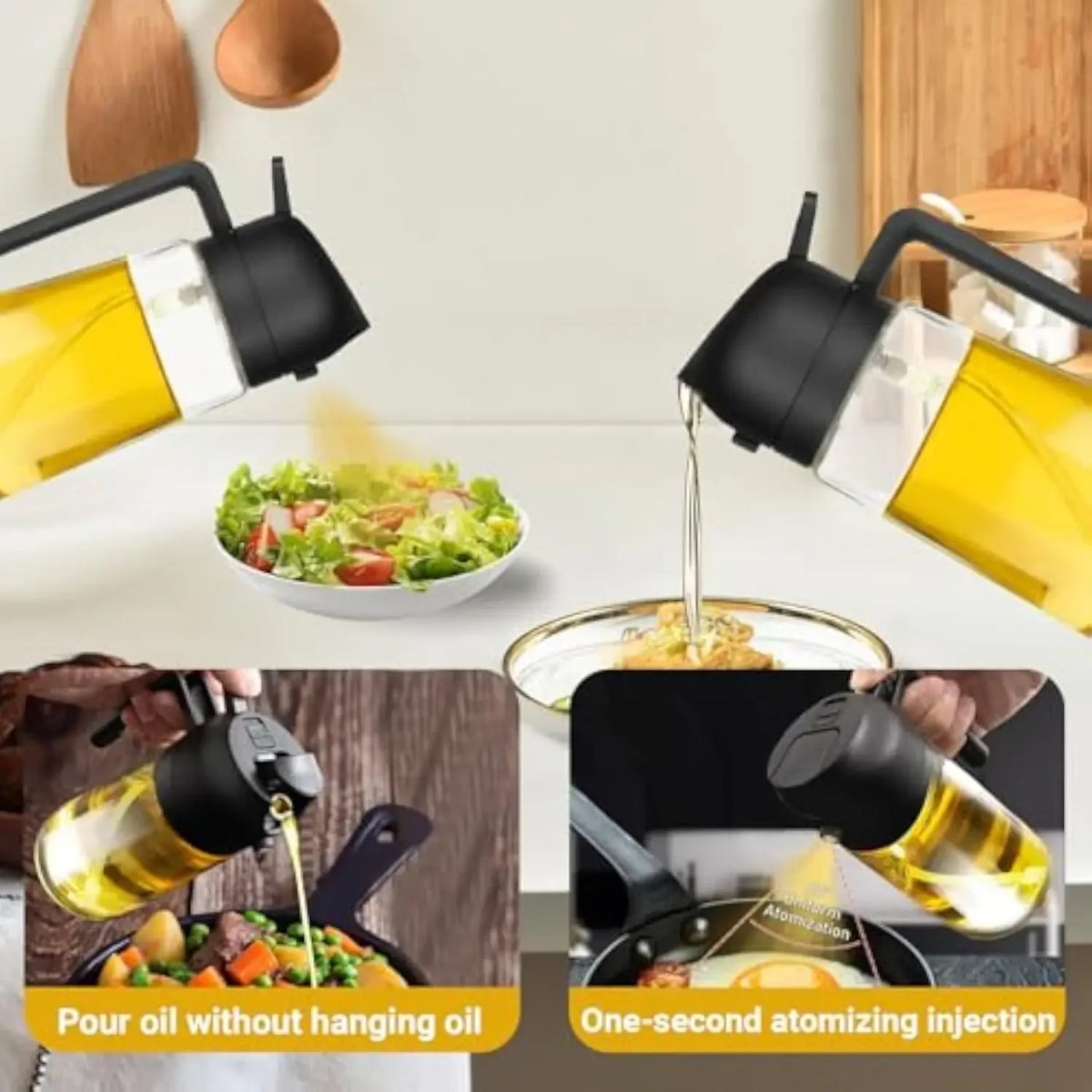 2pcs Oil Spray Dispenser Sprayer Pourer Oil Empty