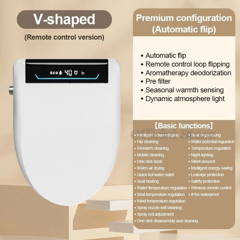 Automatic Intelligent Toilet Seat Cover Cleaning Drying Functions