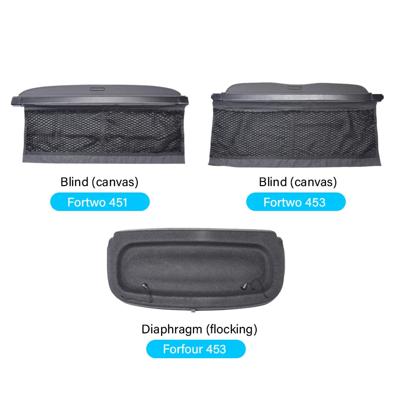 Trunk Curtain Cover Trunk Storage Bag Net Trunk