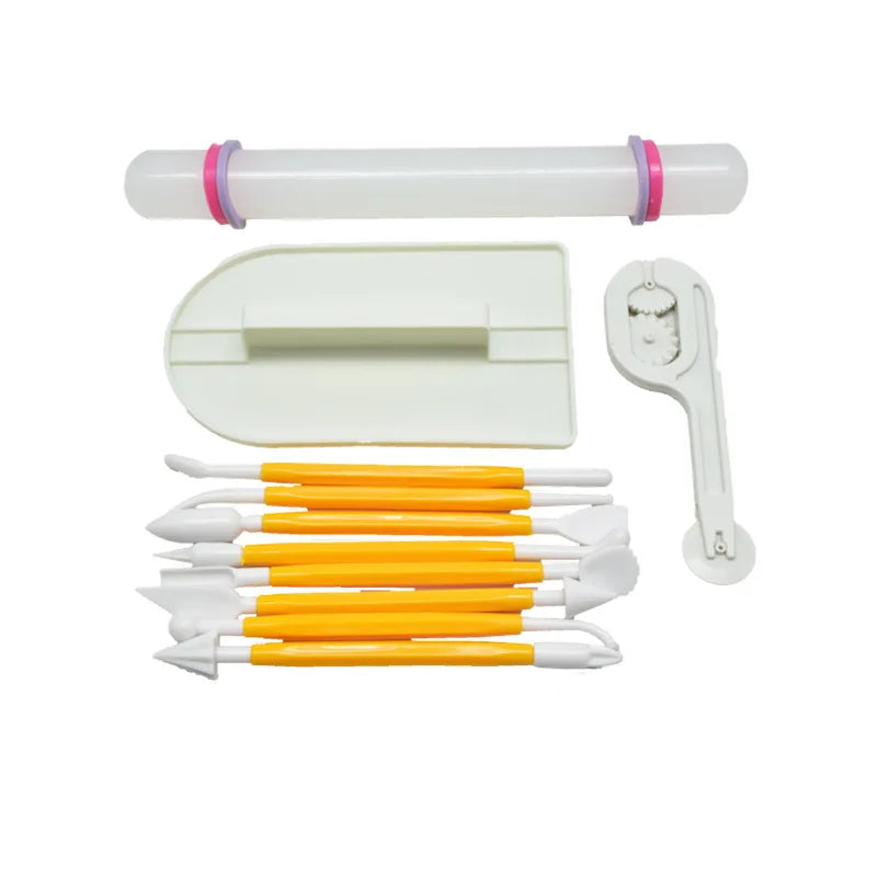 11pcs/Set Baking Cake Diy Paste Scraper Smoother Adjustable