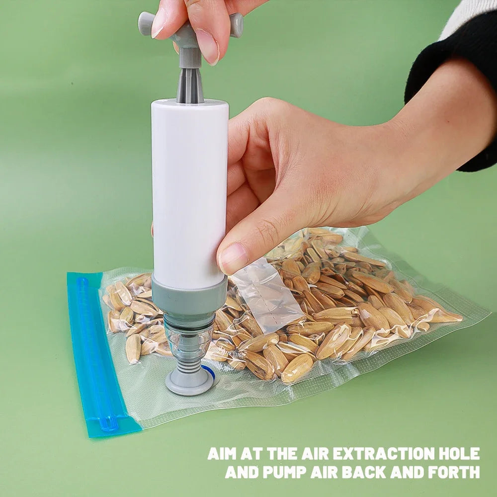20/10pcs Reusable Vacuum Sealer Bag Air Valve Pump