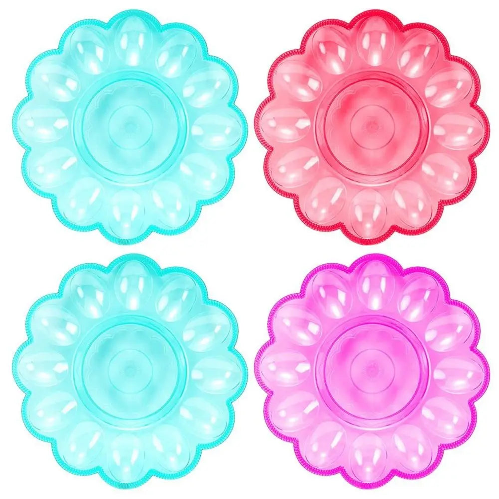 Random Color Easy To Clean 12 Grids Egg
