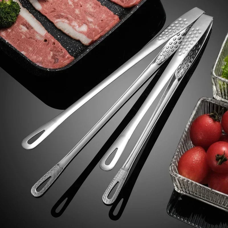 Tongs Stainless Steel Barbecue Tongs Clip Bbq Grill