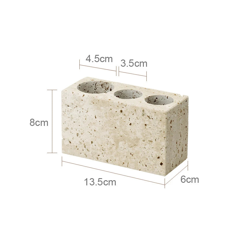 Travertine Bathroom Luxury Soap Dish Soap Dispenser Tissue
