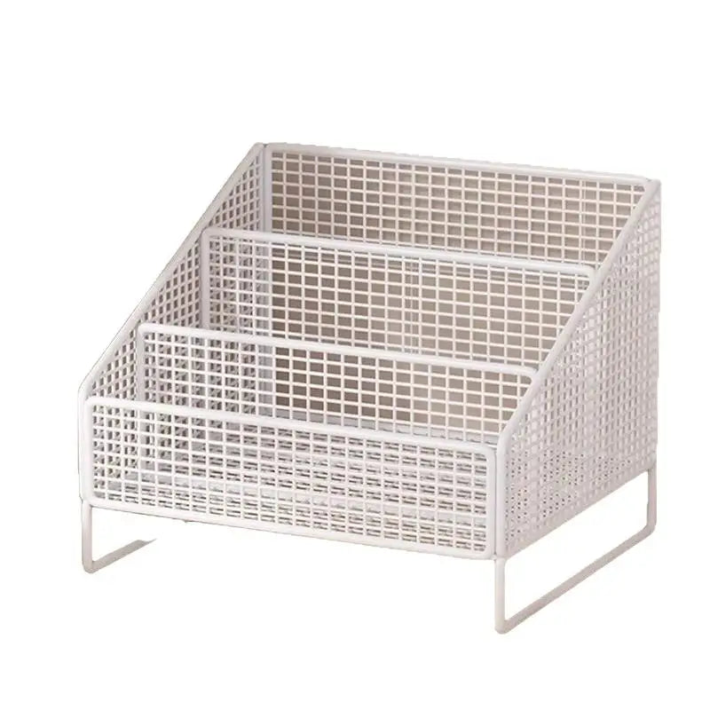 Sturdy Countertop Organizer Metal Basket Organizer Shelf Storage