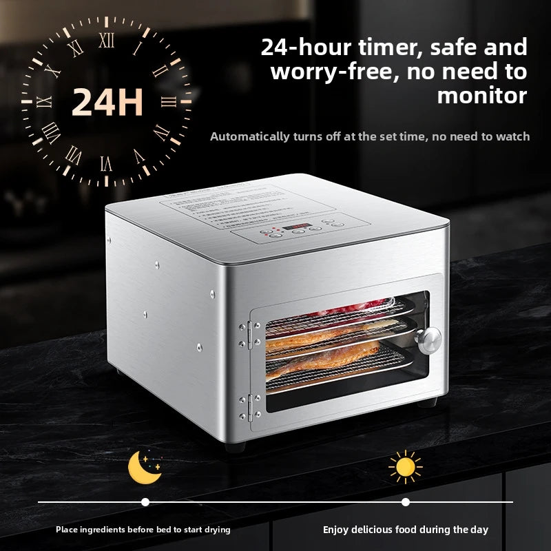 Commercial Grade 5-Layer Food Dehydrator Stainless Steel Drying