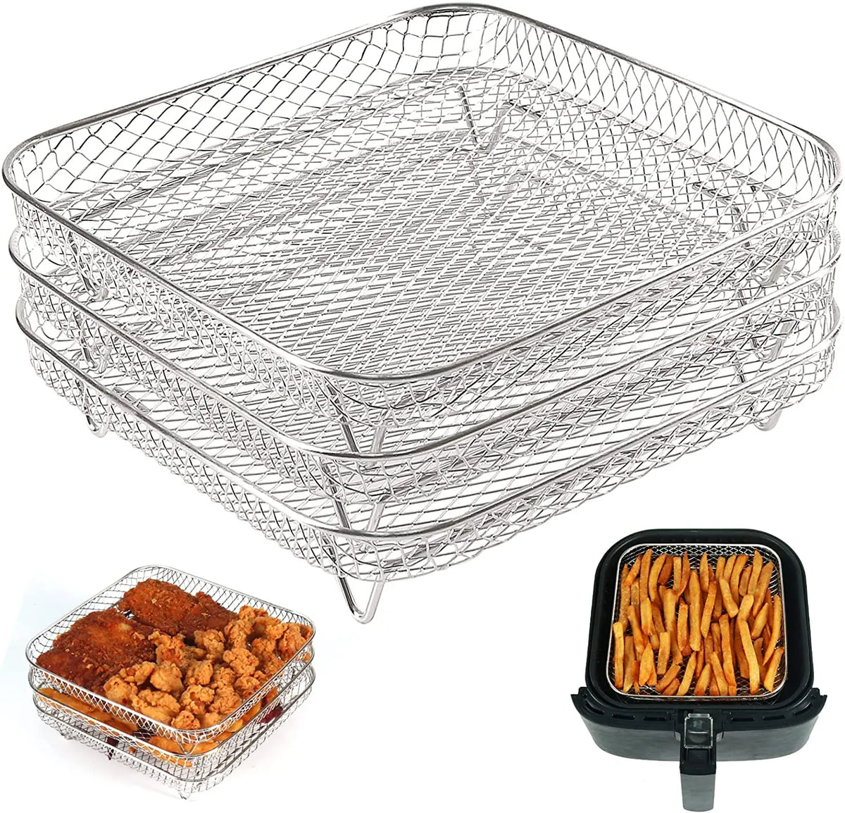 Baking Tray Oil Frying Baking Pan Non-Stick Chips