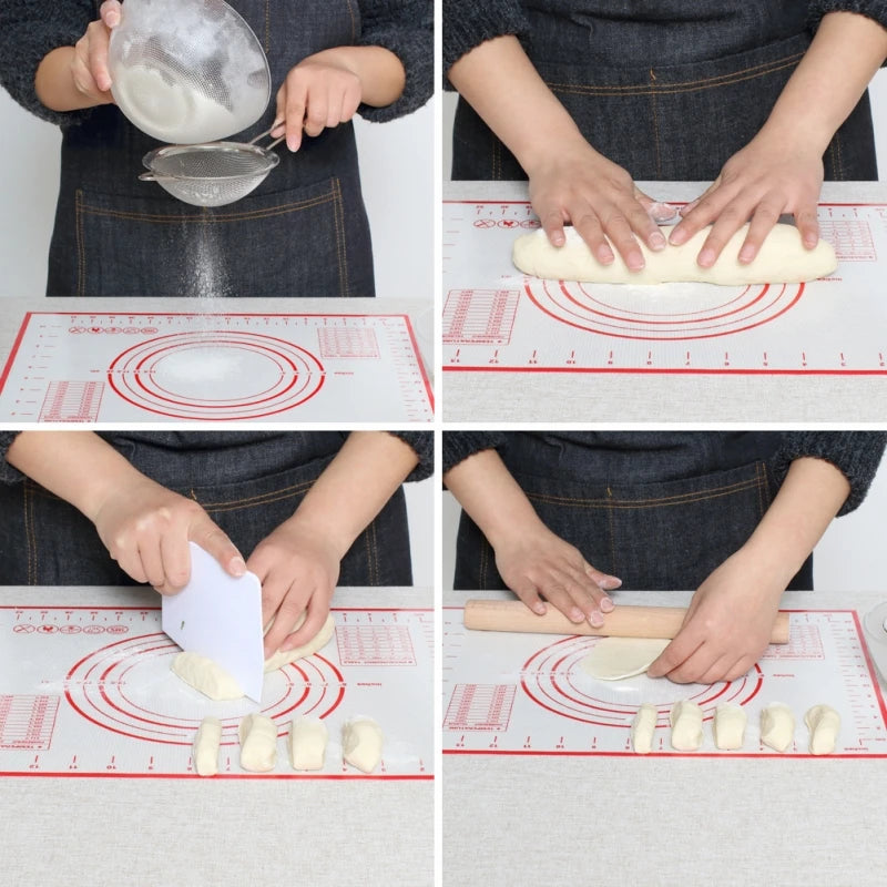 Silicone Baking Mat Pad Baking Sheet Pizza Dough