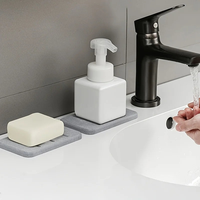 Diatom Mud Soap Dish Bathroom Countertop Absorbent Mat
