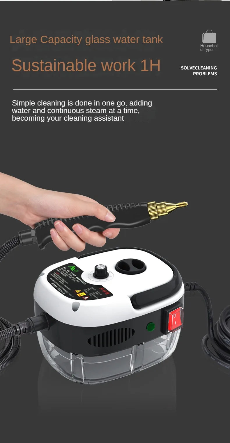 2500w Steam Cleaner High Temperature Pressurized Steam Cleaning