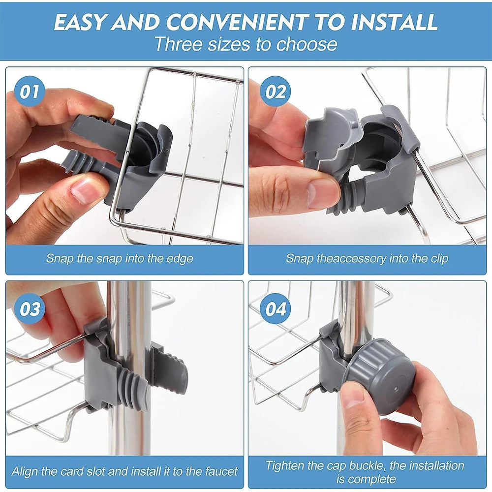Sink Drain Rack Sponge Storage Flexible Faucet Holder