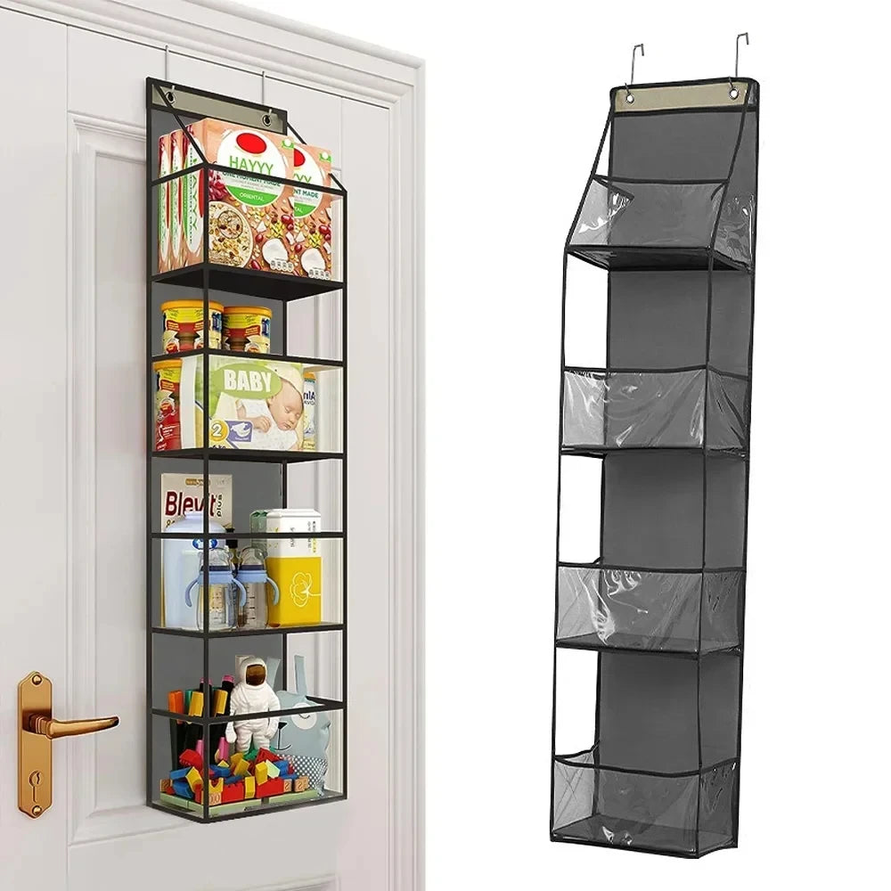 Over Door Hanging Pantry Organizer Hanging Storage Clear