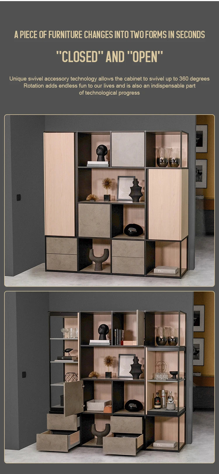 Island 180 360 Degree Rotating Bathroom Adjustable Unit