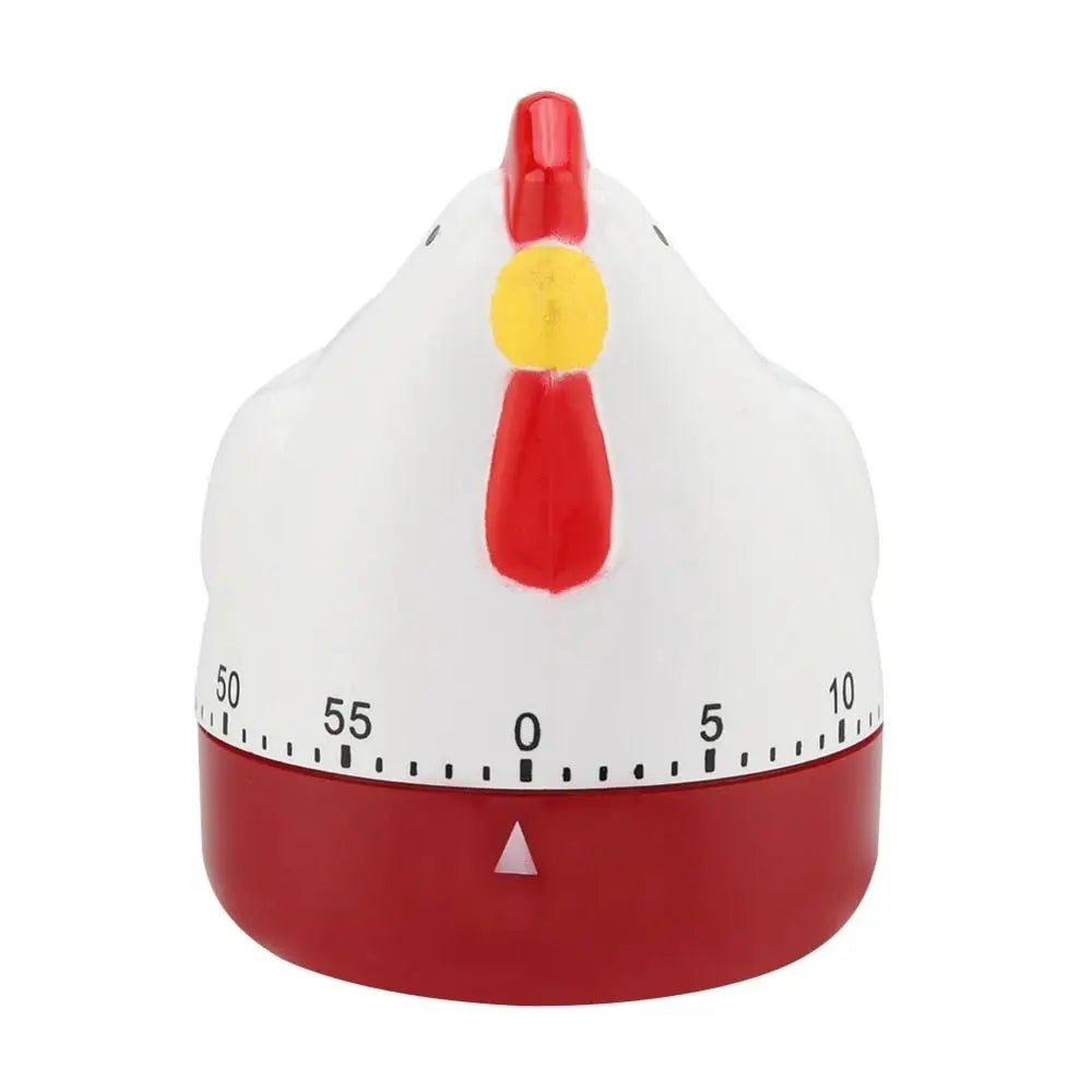 Plastic Chicken Timer White 60 Minutes Cooking Timer