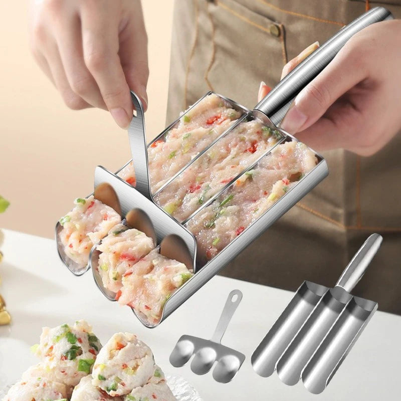 304 Stainless Steel Meatball Scoop Easy-Release Non-Stick Fish