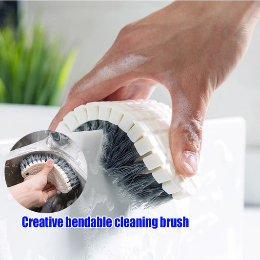 2/4/5/6pcs Cleaning Brush Pad Set Dish Scouring Pad for Cleaning Scouring Pad Kitchen Scrub Brush & Bendable Cup Brushes Dish