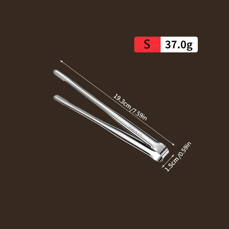 Barbecue Food Tong Non-Slip Cooking Clip Stainless Steel