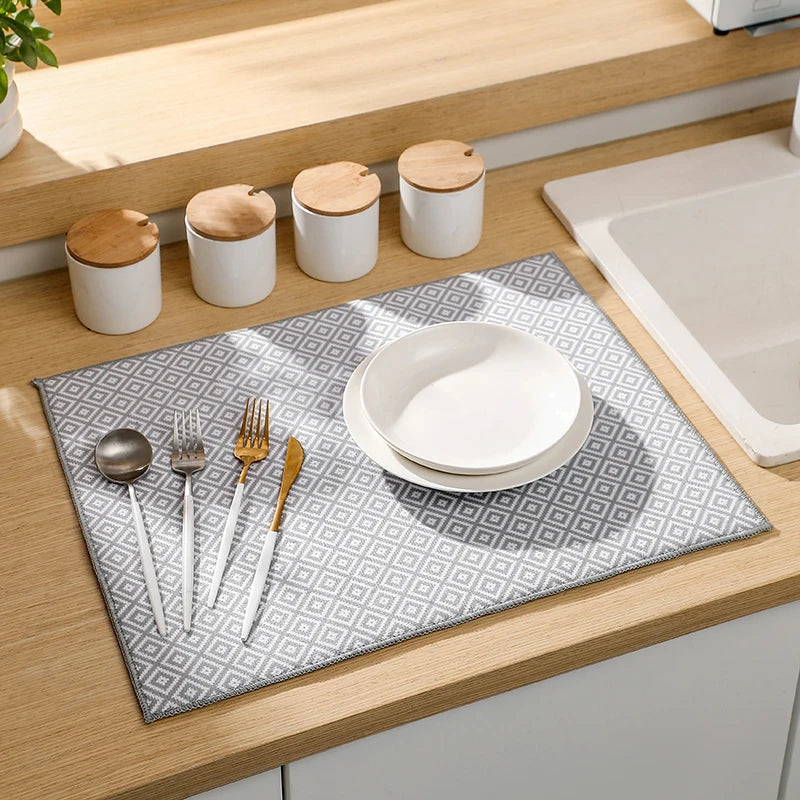 Pack Dish Drying Mat 38 50cm Ultra Absorbent
