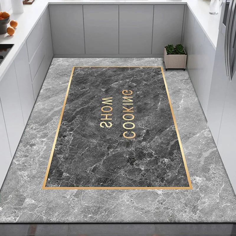 Checkerboard Pvc Anti-Slip Oil-Proof Floor Mat Leather Balcony