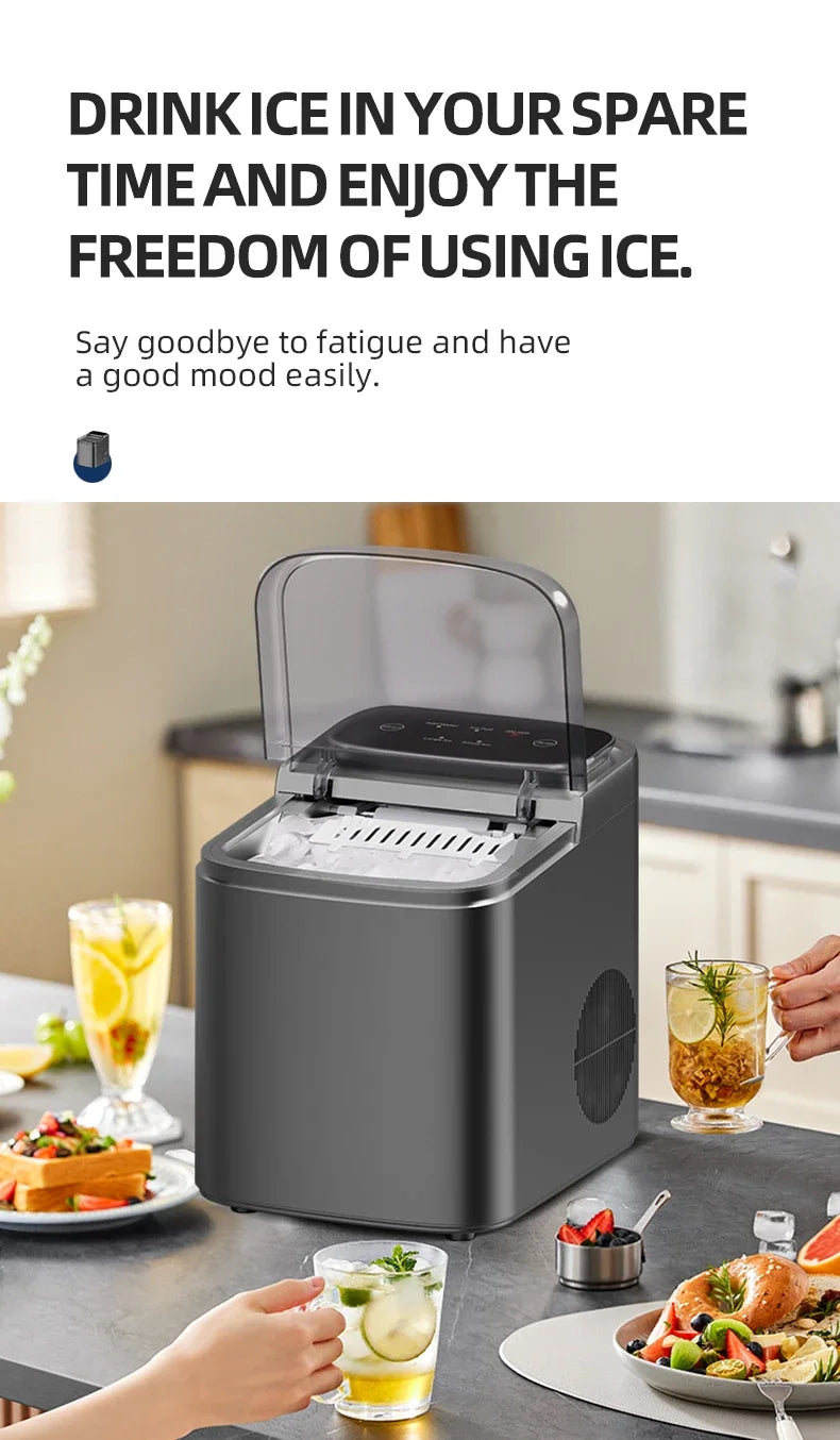 Small Ice Maker Electric 220v Multi-Functional Smart Touch