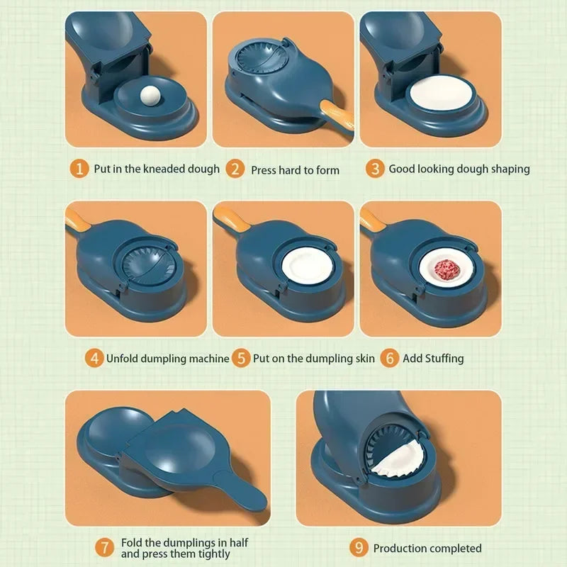 In1 Dumpling Maker Diy Kit Wrapper Presser Dough