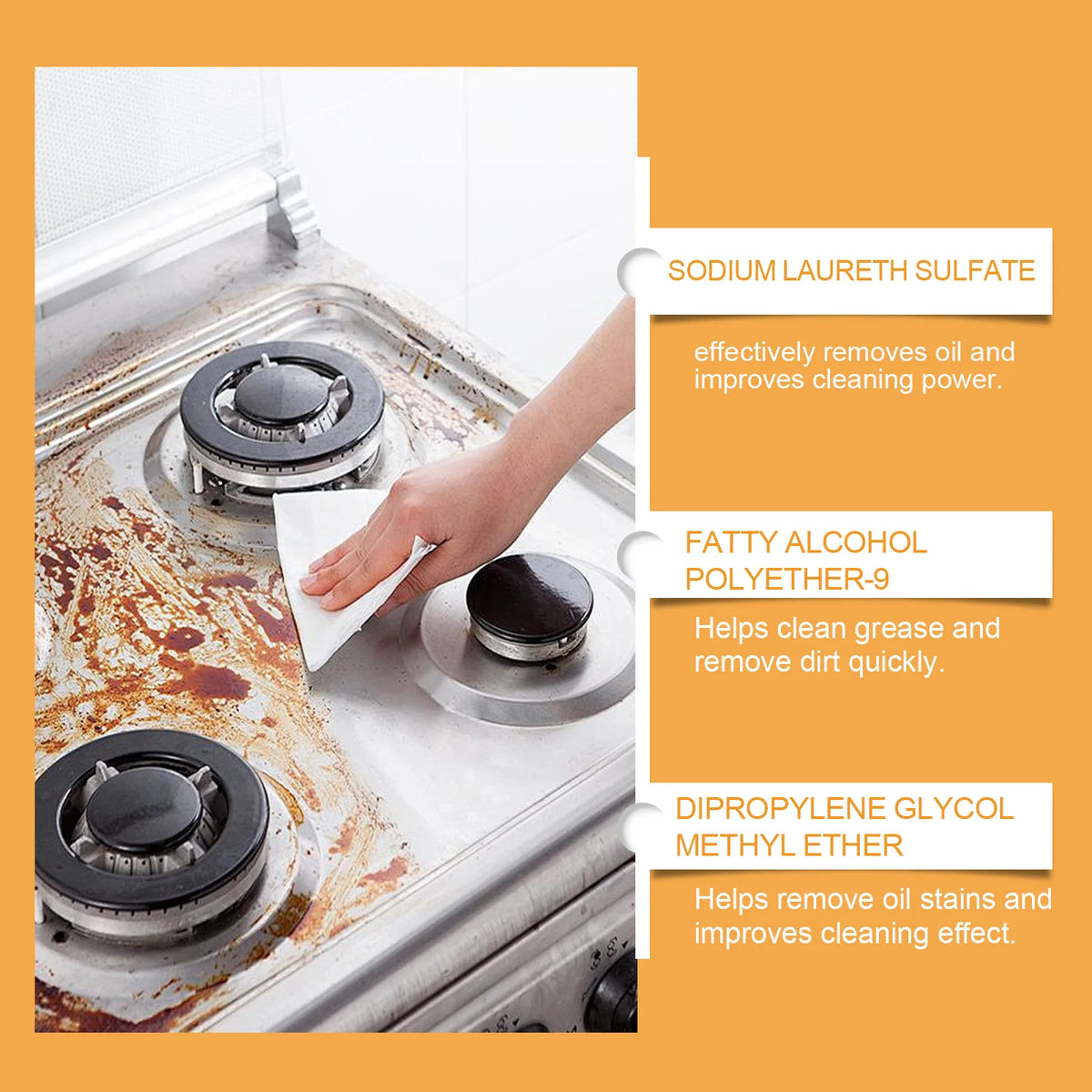 60ml All Purpose Cleaner Stove Remover Removes Oil