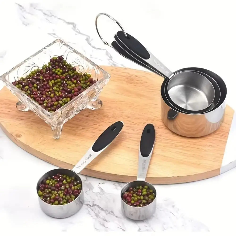 8/13pcs Stainless Steel Measuring Spoons Long Handle Stackable
