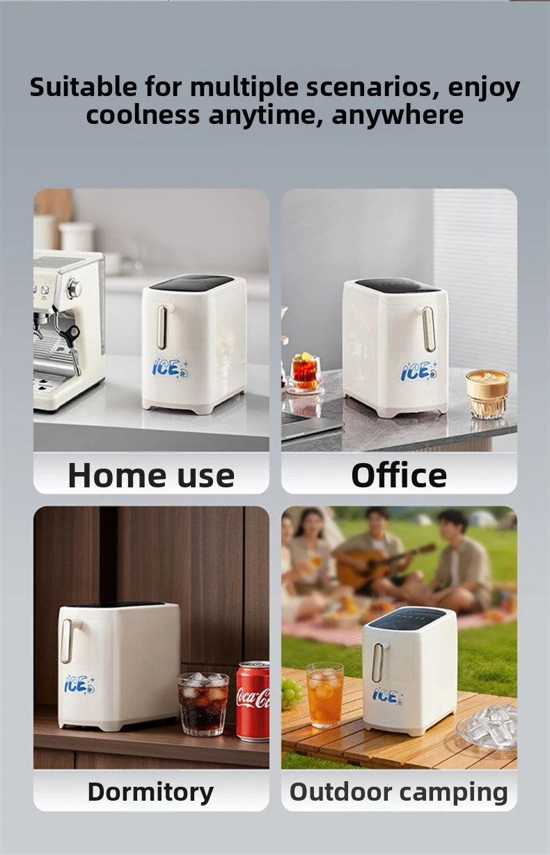 Mini Ice Maker Machine Dorm Student Automatic Ice