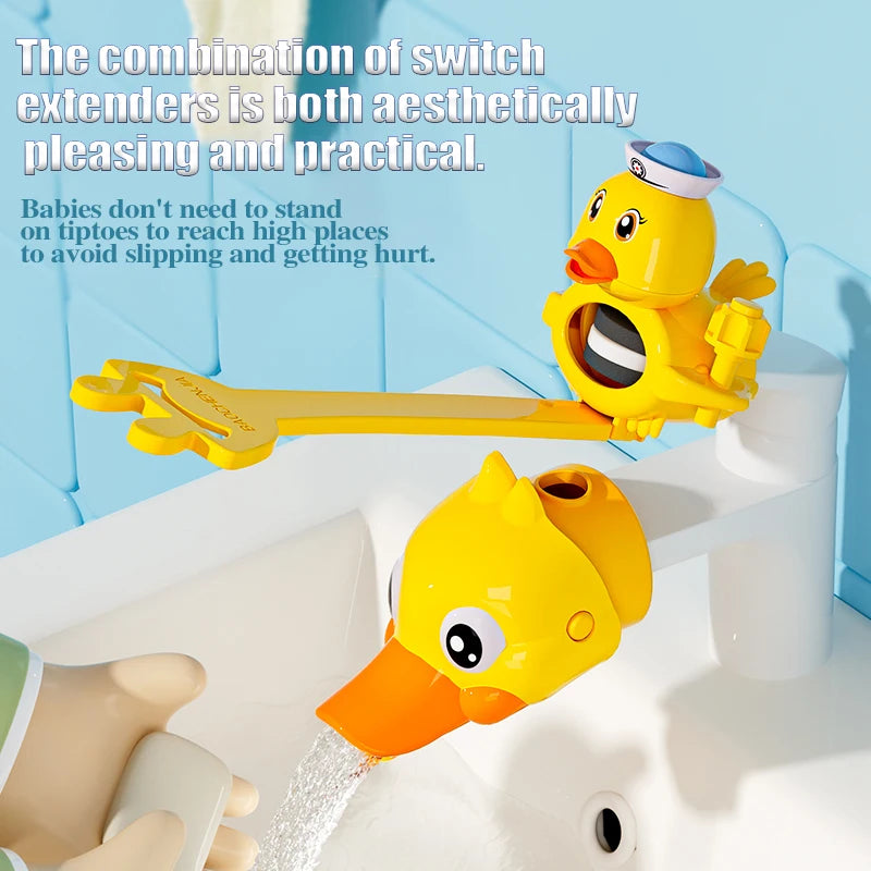 Children Cartoon Faucet Extender Bath Toys Kids Hand