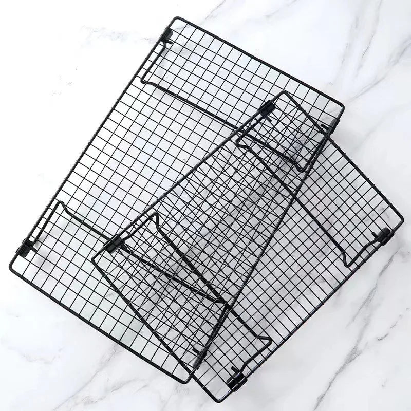 Baking Cake Folding Cooling Rack Rectangular Grid Small