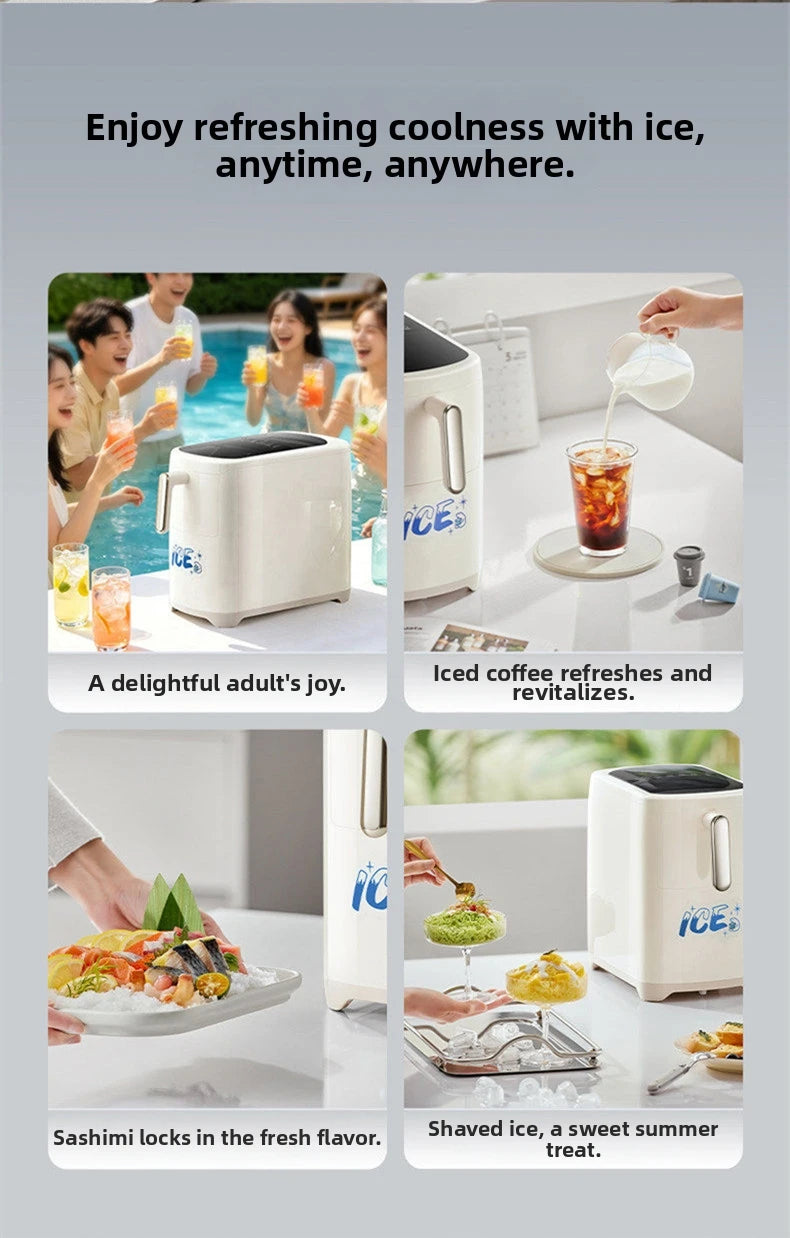 Mini Ice Maker Machine Dorm Student Automatic Ice